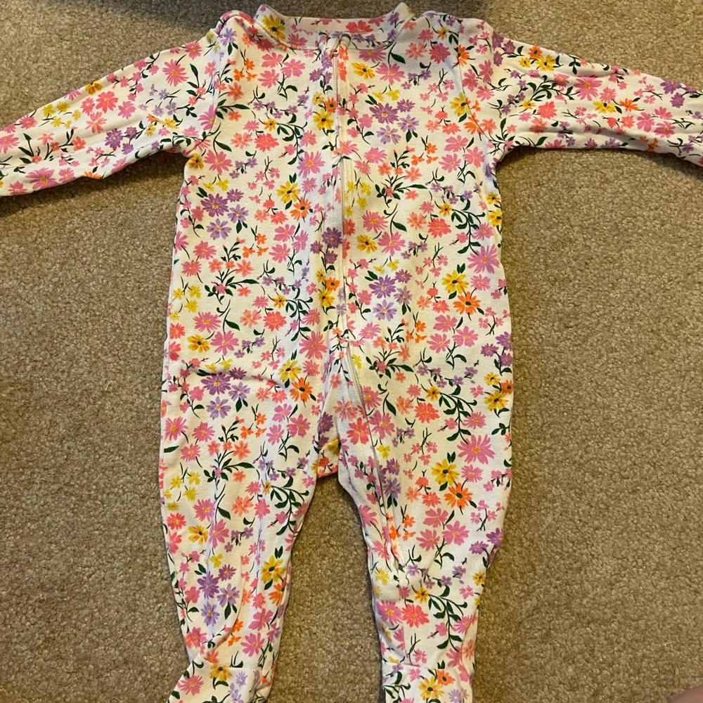 Old Navy Floral Footie Pajamas!